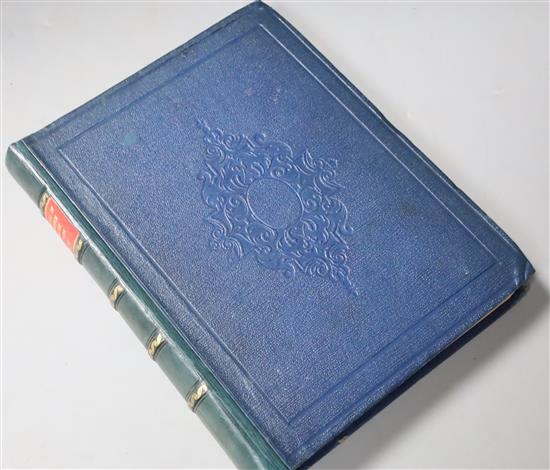 RICHBOROUGH: Smith, Charles Roach - The Antiquities of Richborough, Reculver, and Lyme, in Kent, tooled leather spine and